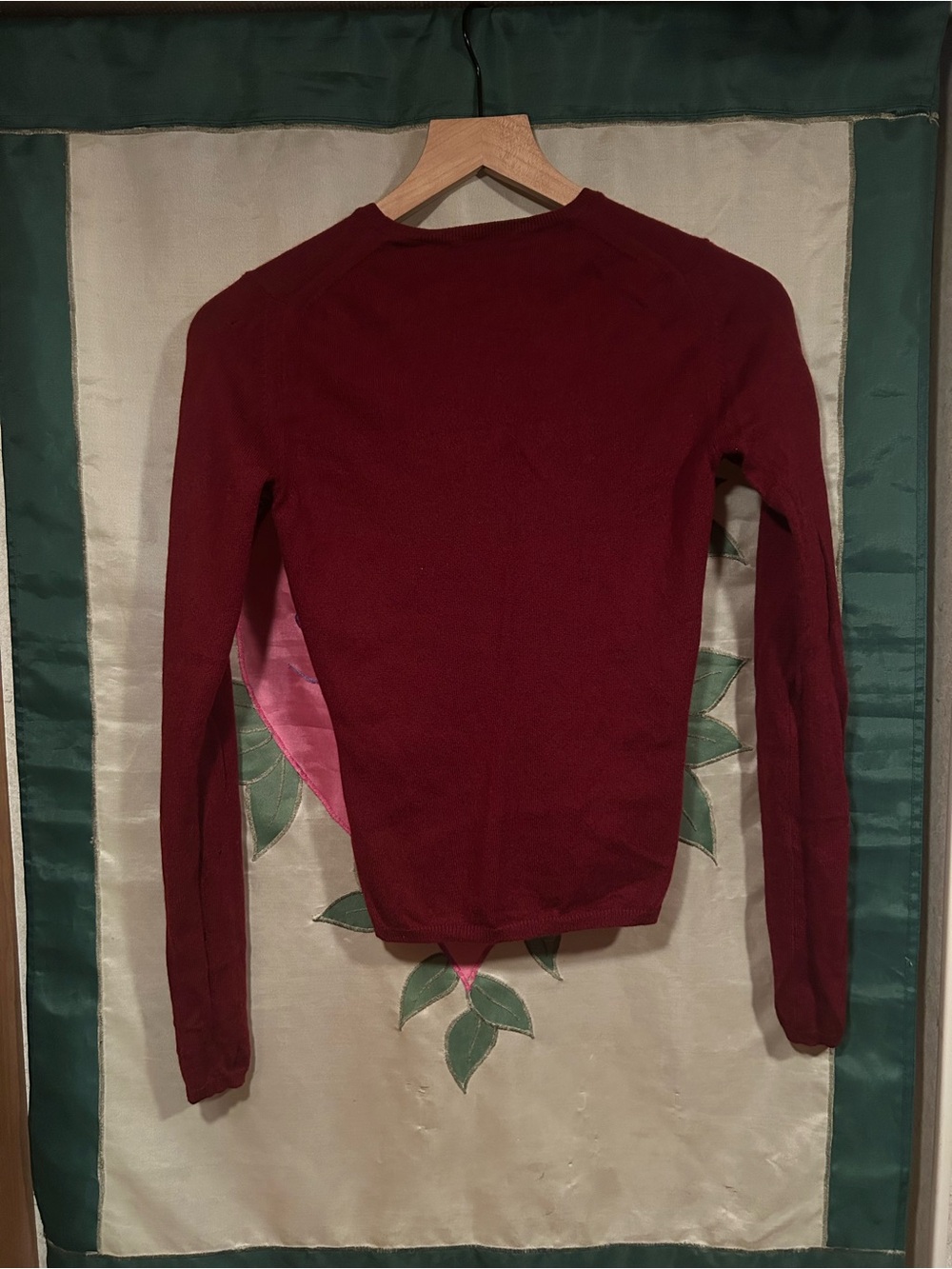 TSE Women's Long-Sleeve Crewneck Sweater - Burgundy